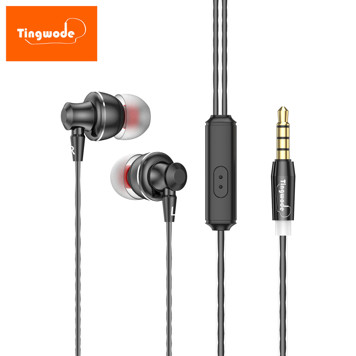 Type-c wired earphones high quality 3.5mm all applicable