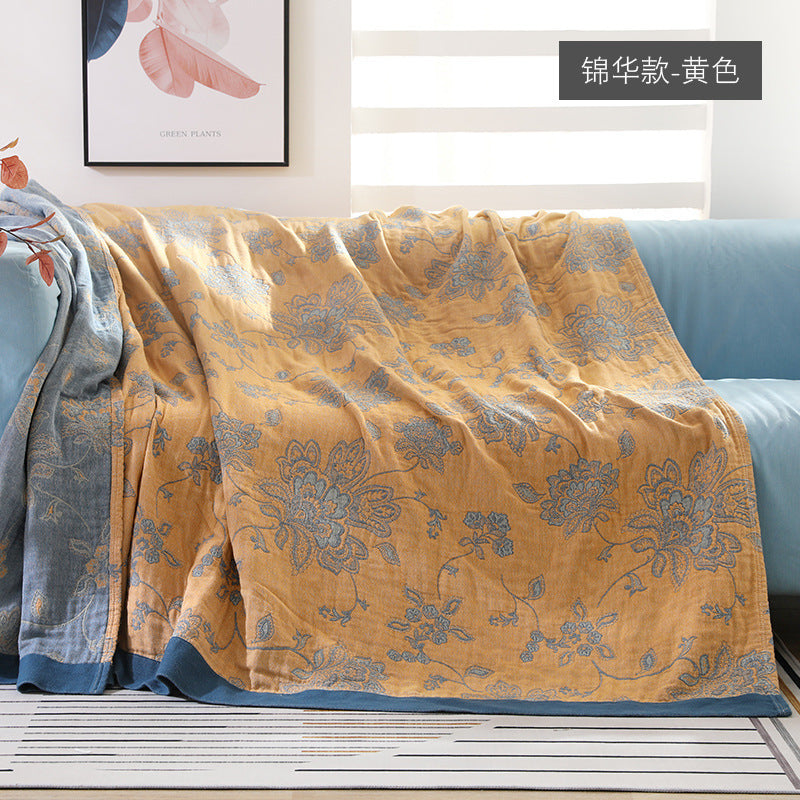 Chăn mền gạc cotton năm lớp