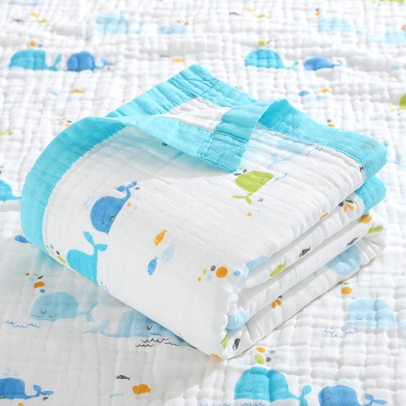 Six-layer high-density gauze bath towel pure cotton soft and breathable