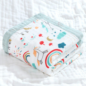 Six-layer high-density gauze bath towel pure cotton soft and breathable