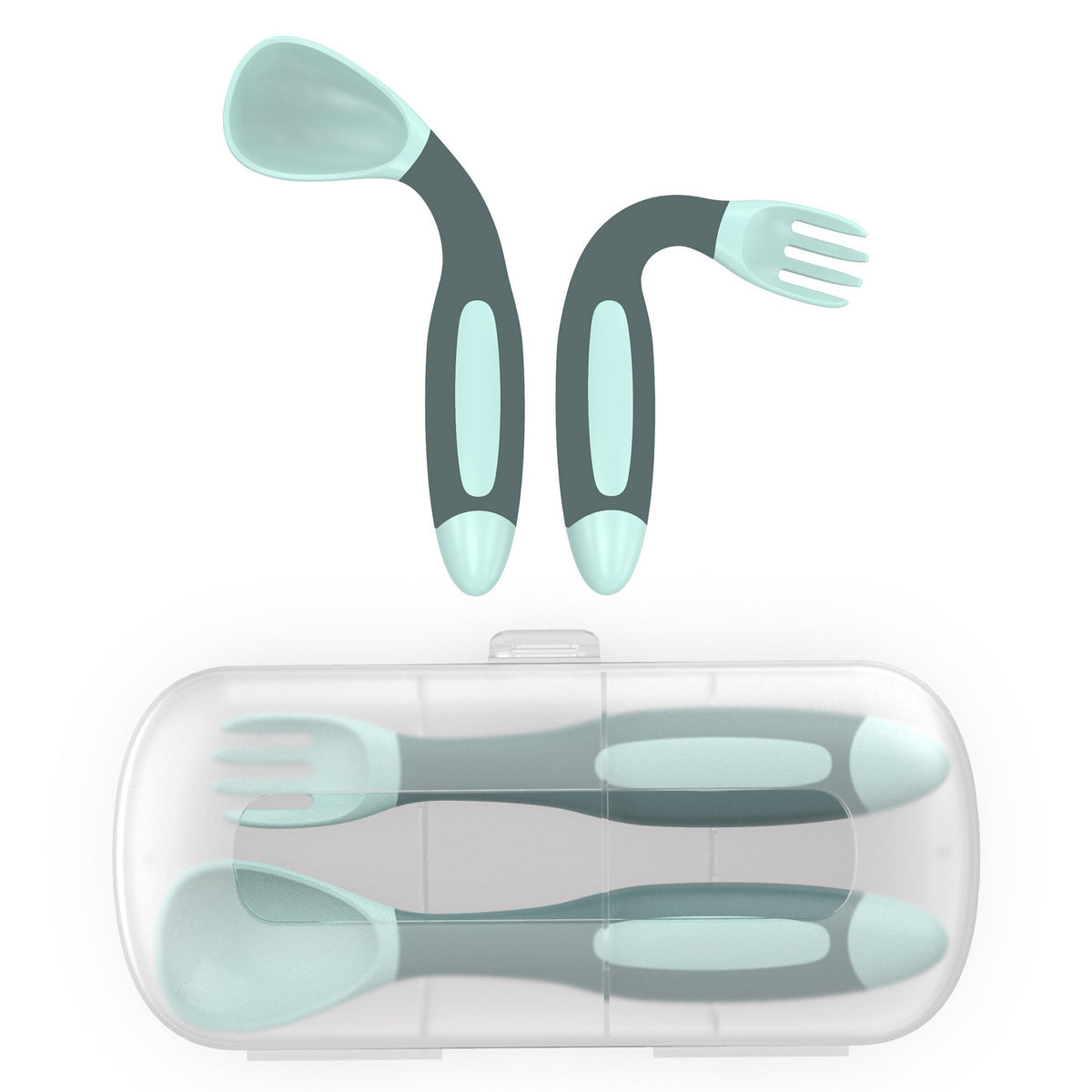 Children's fork and spoon set Portable baby food tableware