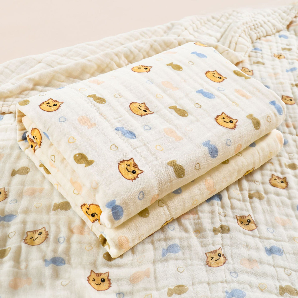 Newborn baby bath towel Six layers of pure cotton gauze bath towel Class A soft