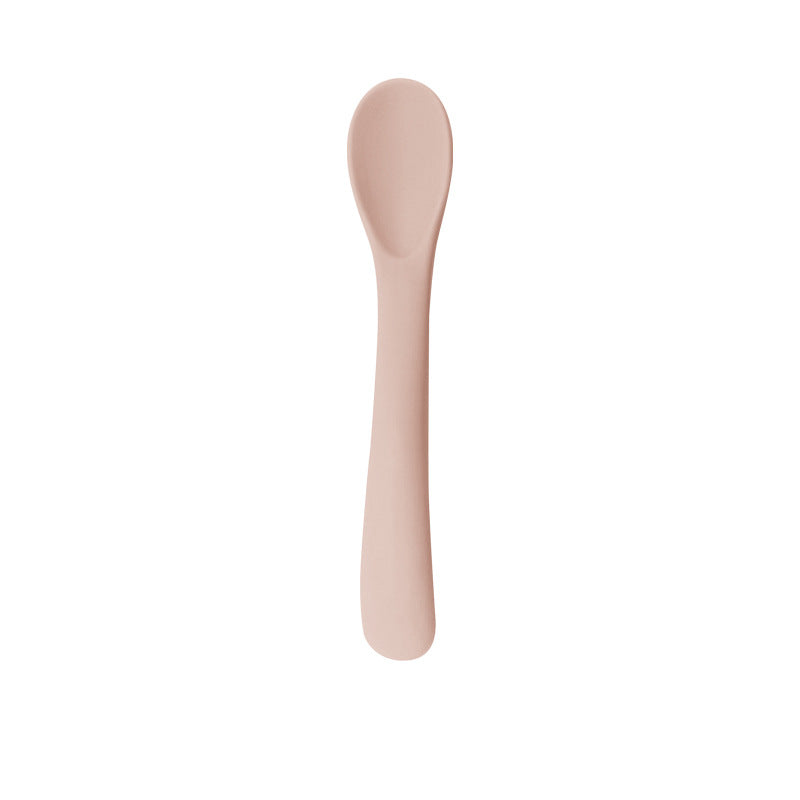 Food silicone spoons, small curved spoons, soft rubber spoons