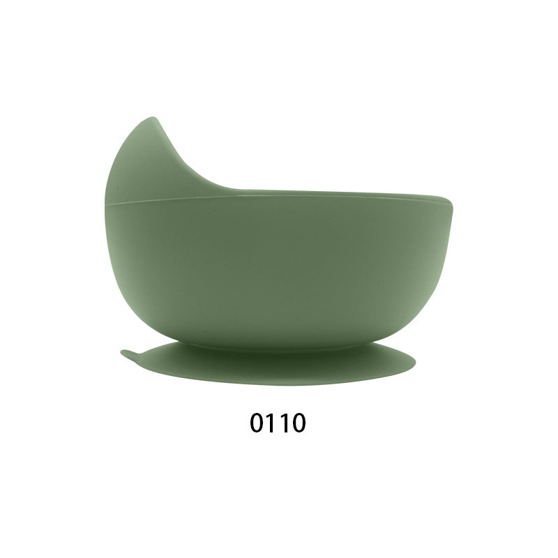 Food grade children's tableware complementary food bowl silicone snail round bowl