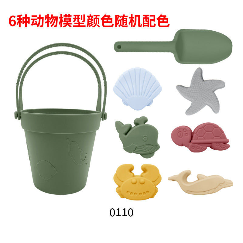 Children's silicone toy parent-child interaction tool set
