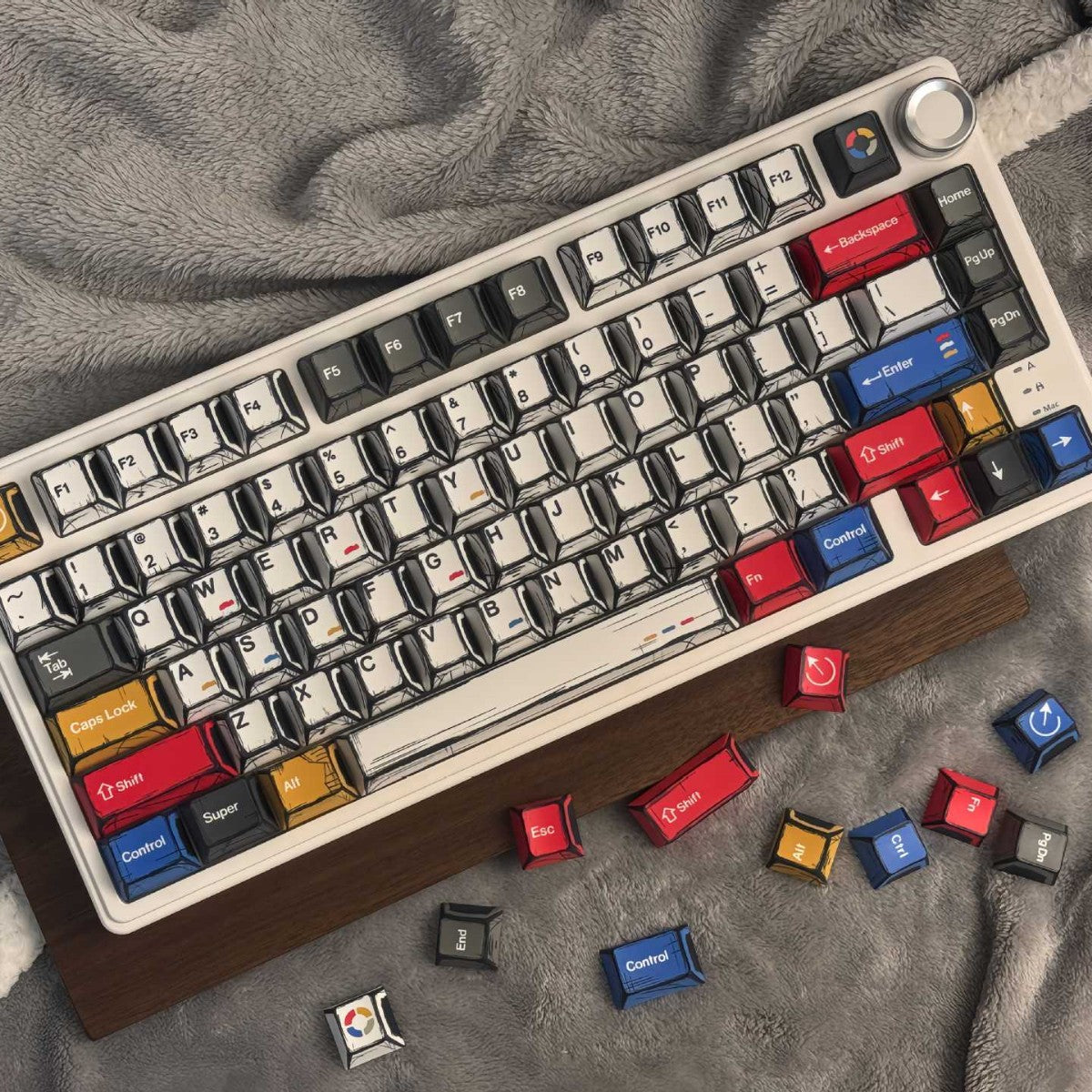Gundam Comic Keycaps Original Height PBT Sublimation