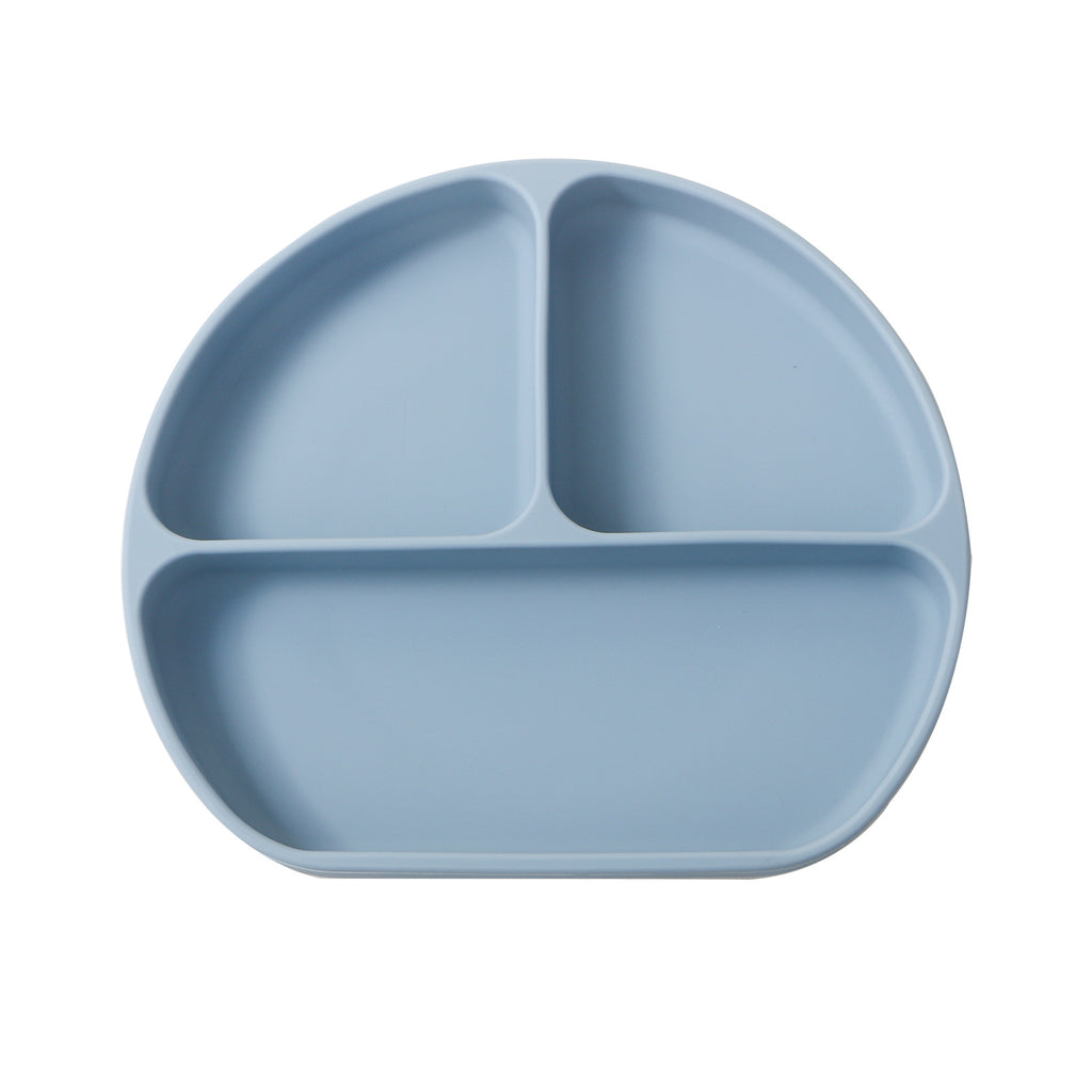 Baby Silicone Plate Children's Suction Cup Integrated Supplementary Food Bowl
