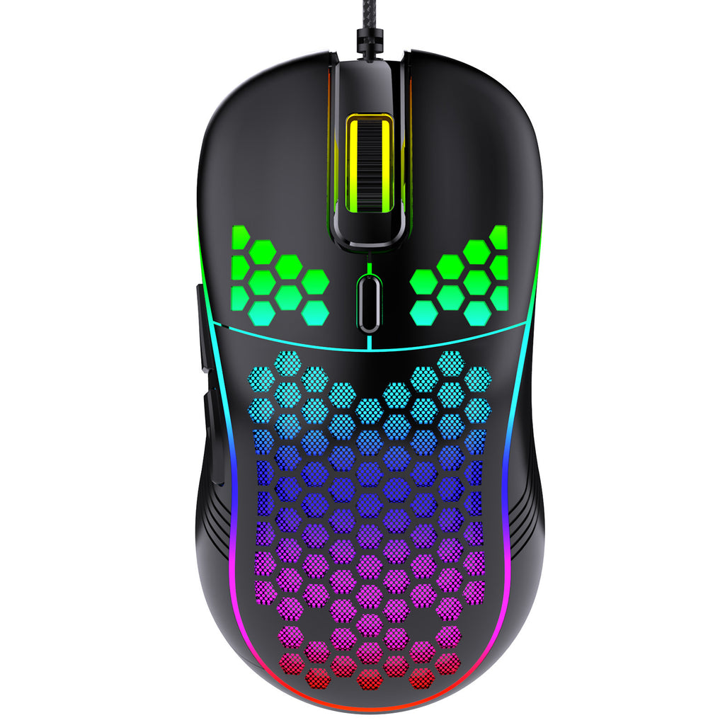 Hollow hole mouse Wired e-sports office ergonomic mouse