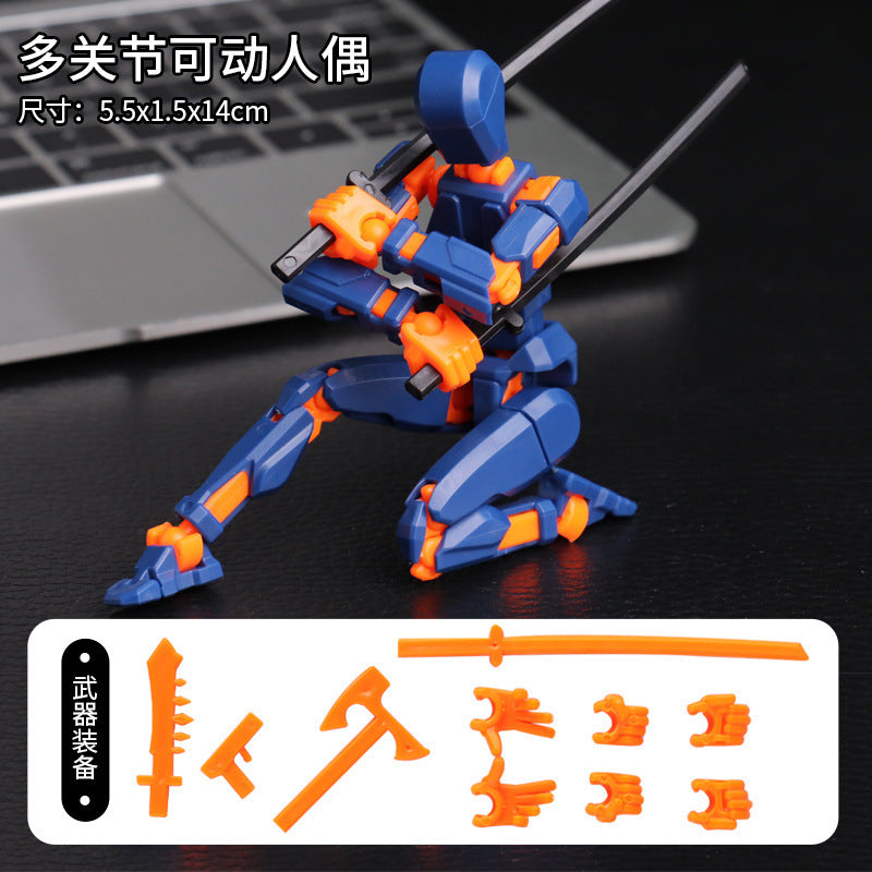 Multi-joint movable doll 3D printing prototype