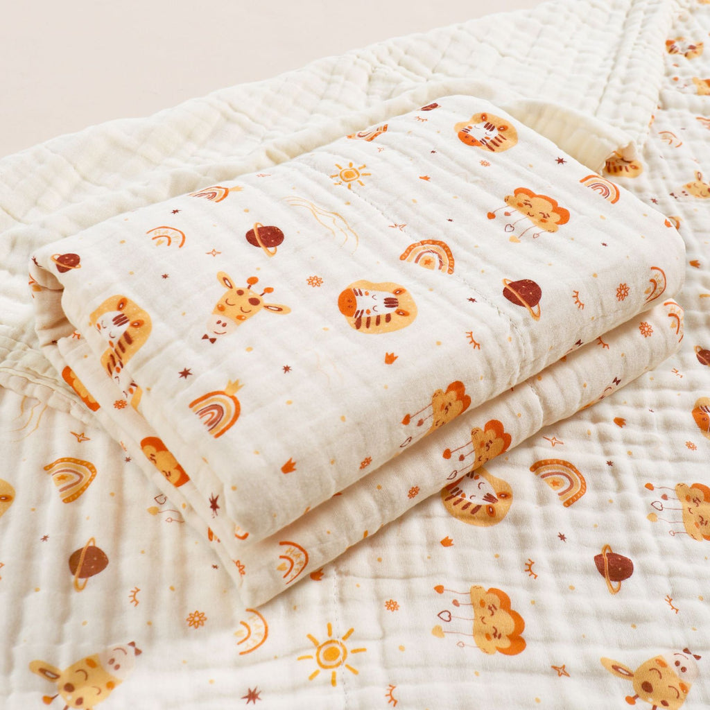Newborn baby bath towel Six layers of pure cotton gauze bath towel Class A soft