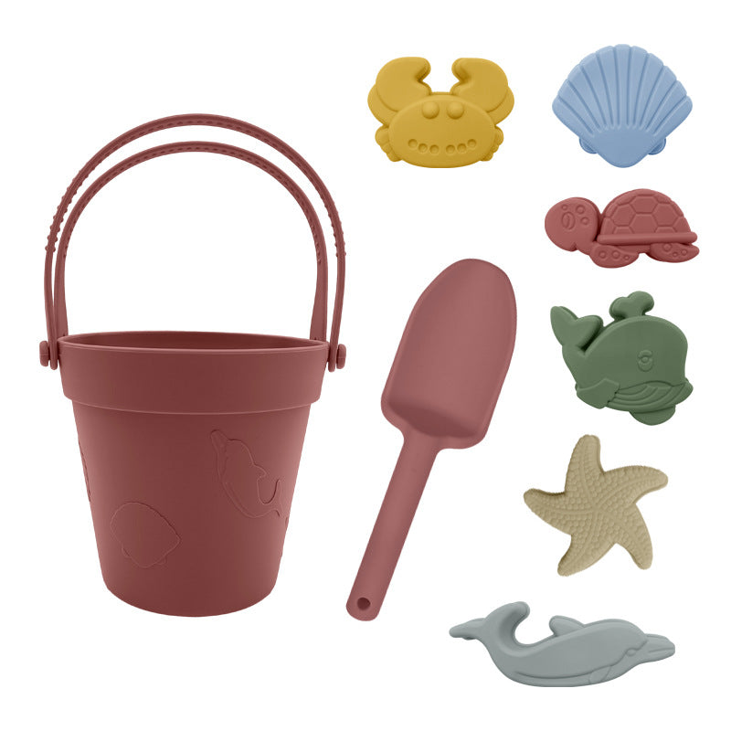 Children's silicone toy parent-child interaction tool set