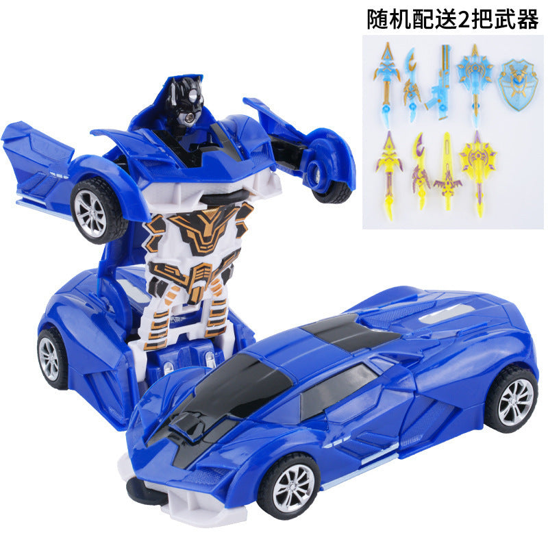 Children's crash deformation inertia car toy