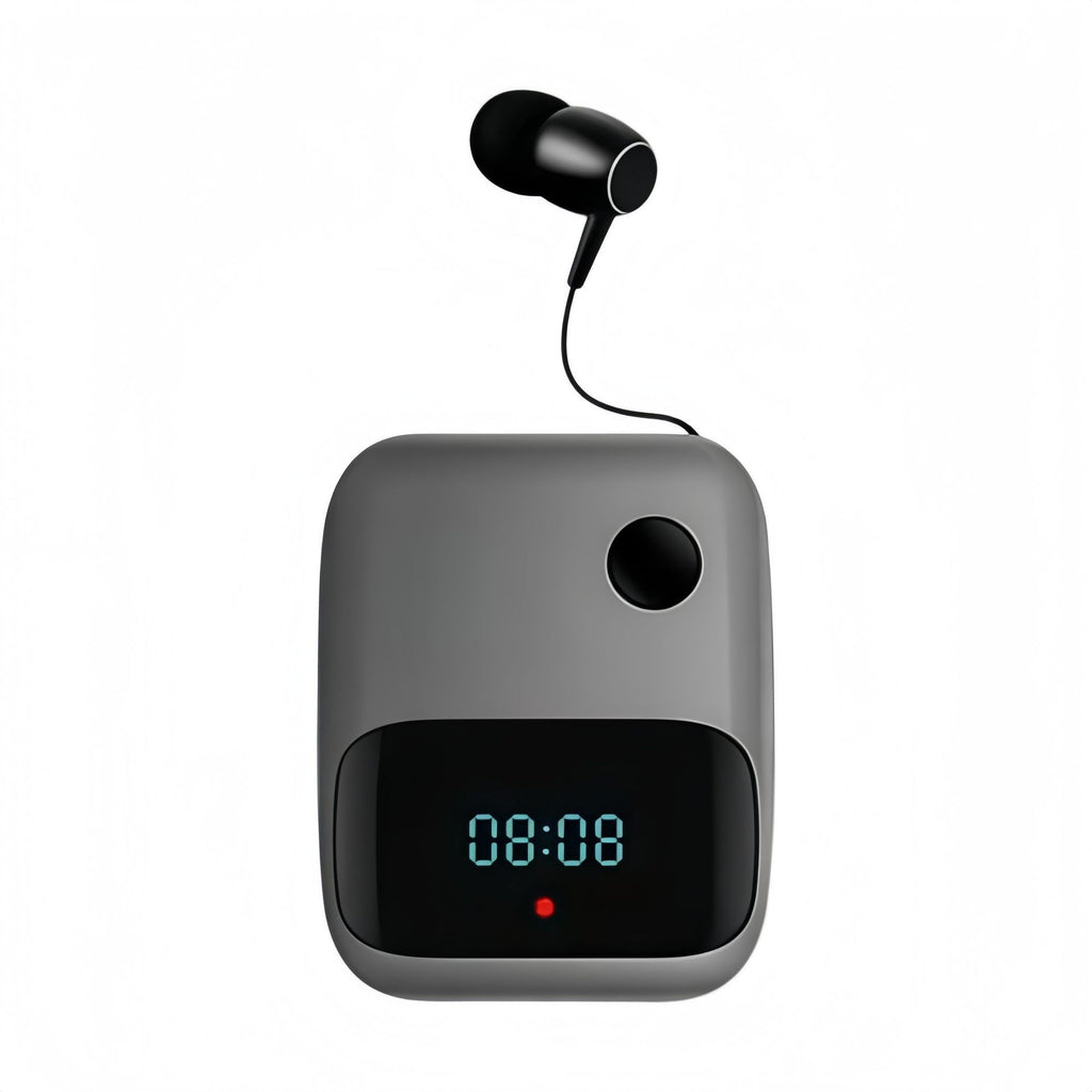 Telescopic cable collar Bluetooth headset single ear business