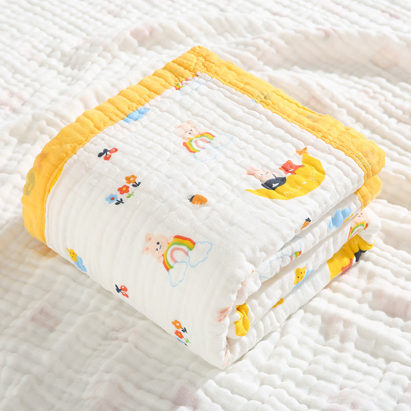 Six-layer high-density gauze bath towel pure cotton soft and breathable