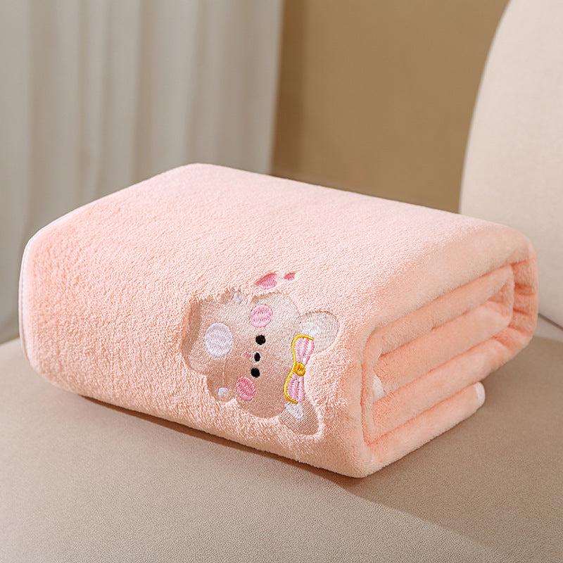 Baby bath towel Children's super soft absorbent bath quick-drying towel