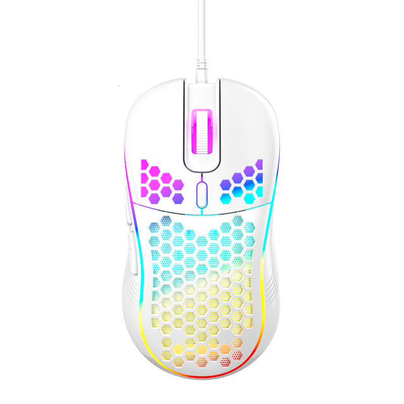Hollow hole mouse Wired e-sports office ergonomic mouse