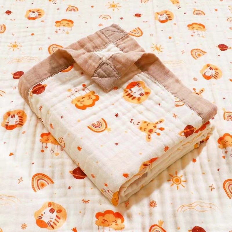 Six-layer high-density gauze bath towel pure cotton soft and breathable
