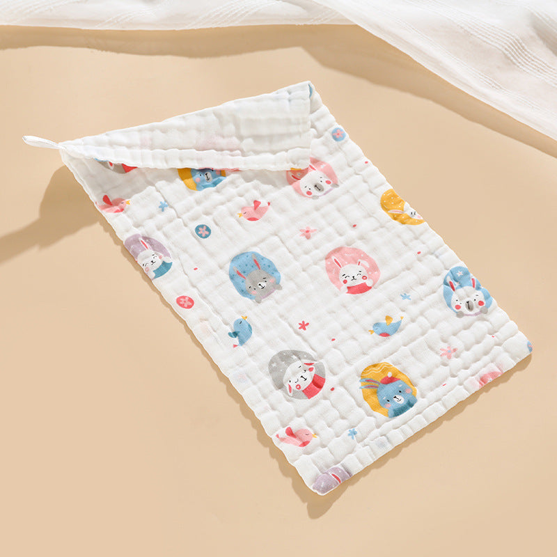 Khăn tắm trẻ em cotton nguyên chất, vải xô 6 lớp, mật độ cao