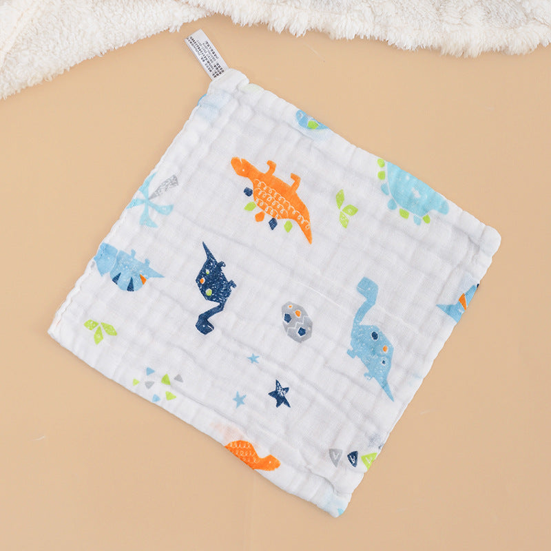 High-density pure cotton square seersucker square towel six layers