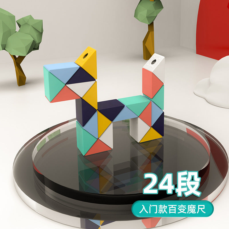 Variety Rainbow Magic Ruler Hollow Colorful Rubik's Cube