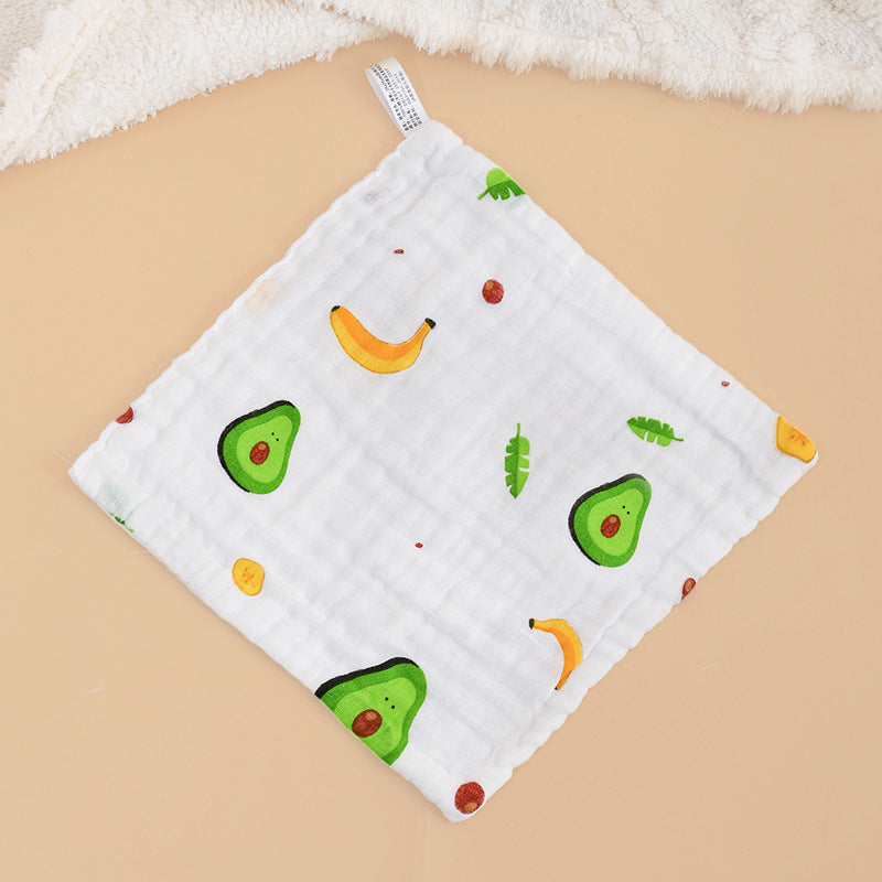 High-density pure cotton square seersucker square towel six layers