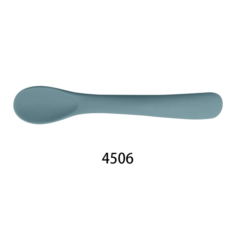 Food silicone spoons, small curved spoons, soft rubber spoons