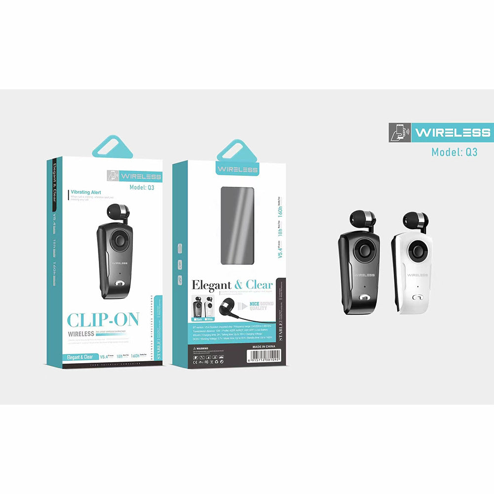 Telescopic cable collar Bluetooth headset single ear business
