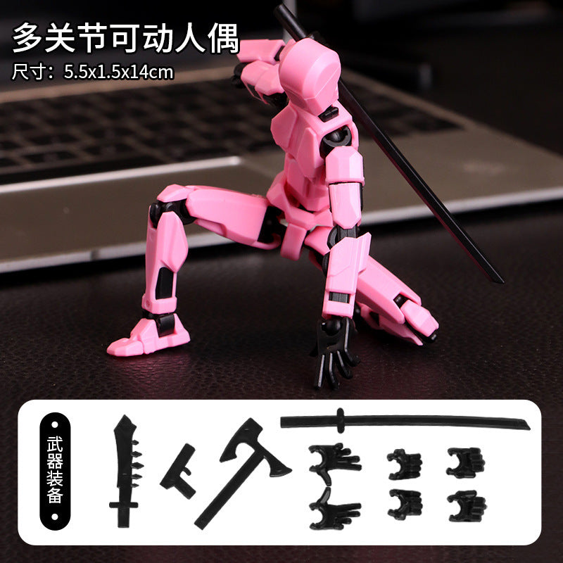 Multi-joint movable doll 3D printing prototype