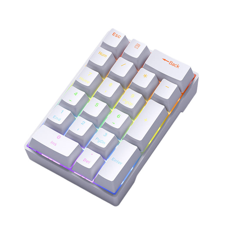 20-Key numeric keypad wired mechanical red axis