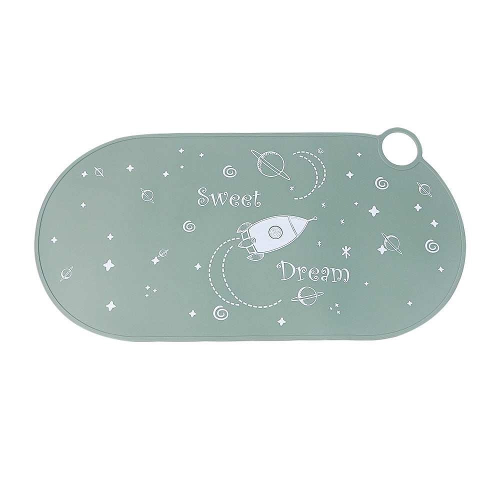 Anti-scalding table mat waterproof mat baby food grade silicone placemat