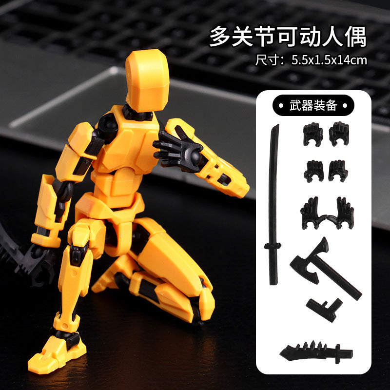 Multi-joint movable doll 3D printing prototype