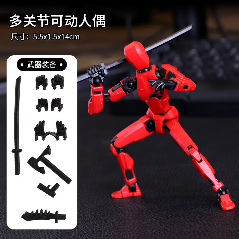 Multi-joint movable doll 3D printing prototype