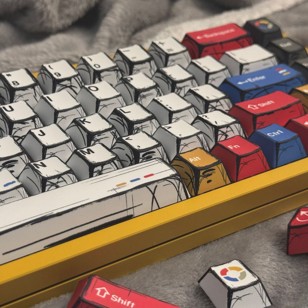 Gundam Comic Keycaps Original Height PBT Sublimation