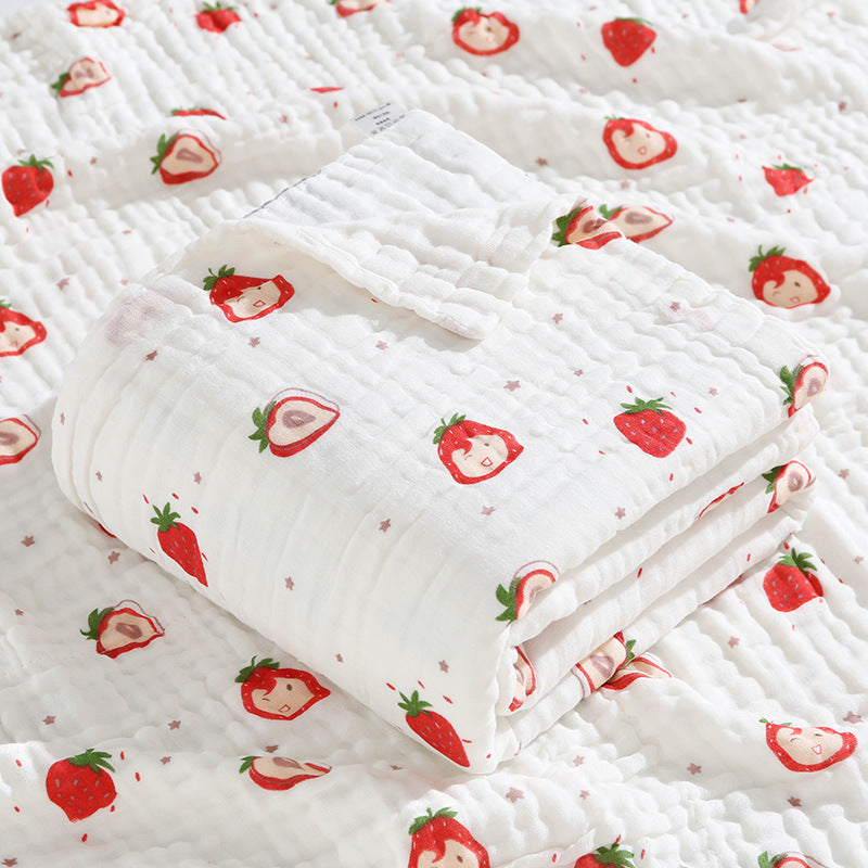Newborn baby bath towel Six layers of pure cotton gauze bath towel Class A soft