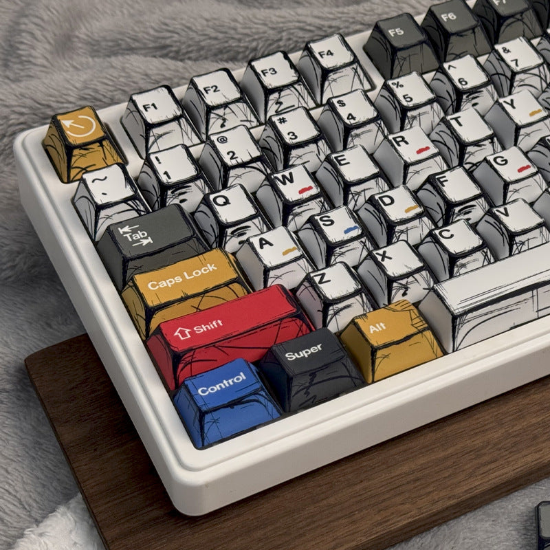 Gundam Comic Keycaps Original Height PBT Sublimation