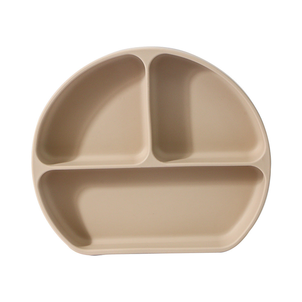 Baby Silicone Plate Children's Suction Cup Integrated Supplementary Food Bowl
