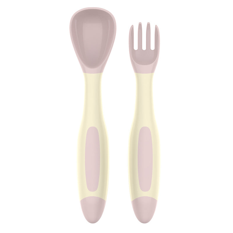 Children's twist fork and spoon set, portable