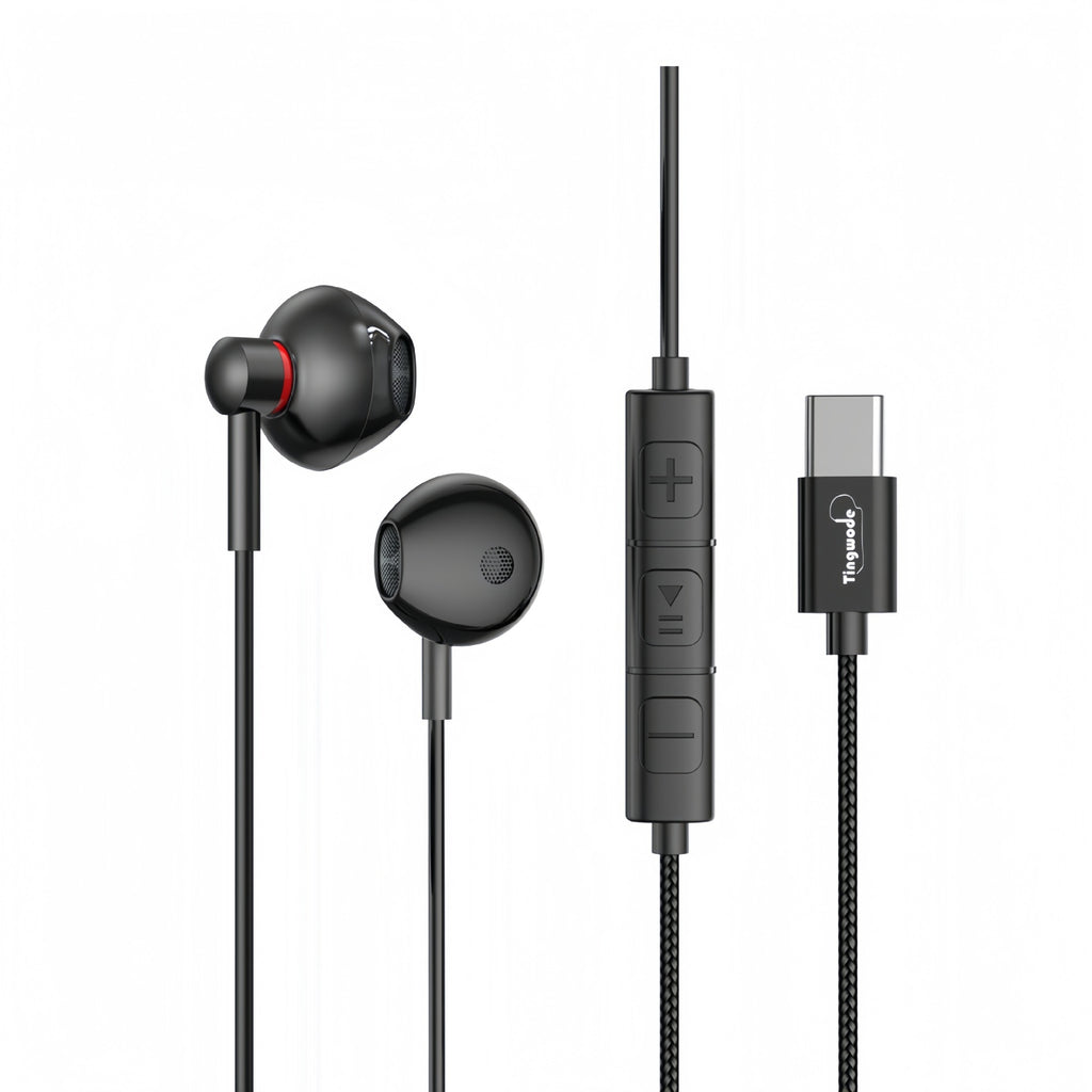 Headphones wired type-c high fidelity high sound quality fully compatible
