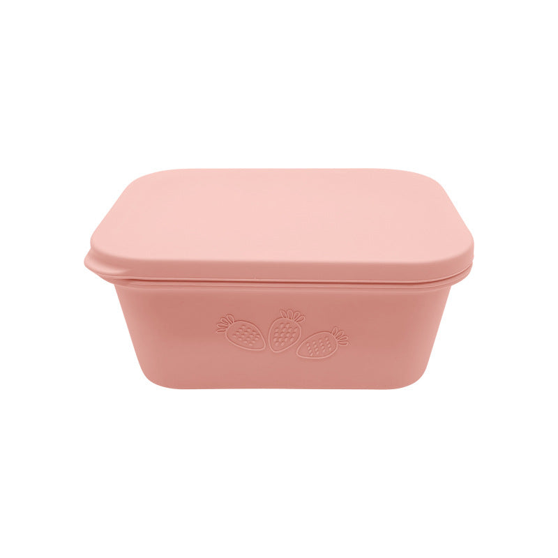Food grade silicone bento box sealed leak-proof lunch box