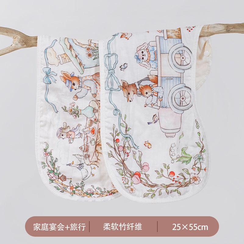 Baby burp towel Baby saliva towel Bamboo cotton gauze Class a