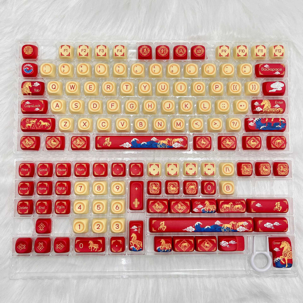 Summer theme keycaps pbt sublimation moa keycaps