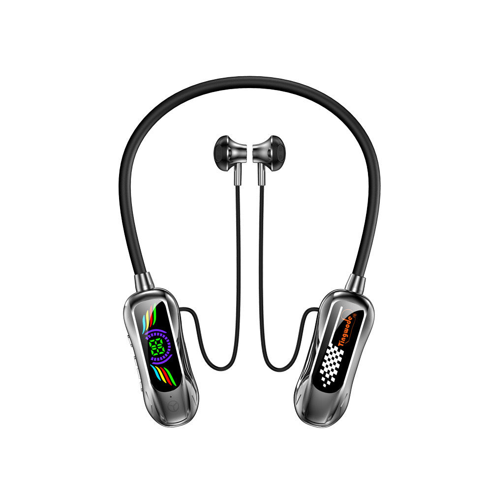 Niujiao Genuine Silicone Neck-Mounted Bluetooth Earphones with Long Battery Life