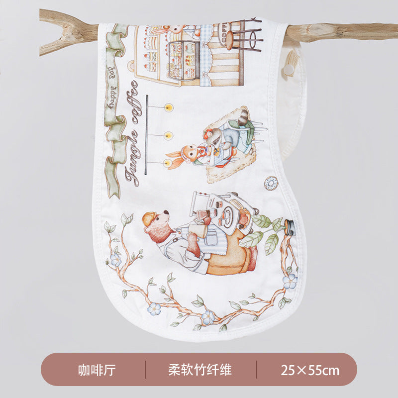 Baby burp towel Baby saliva towel Bamboo cotton gauze Class a