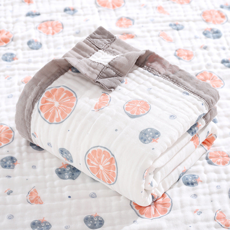 Six-layer high-density gauze bath towel pure cotton soft and breathable