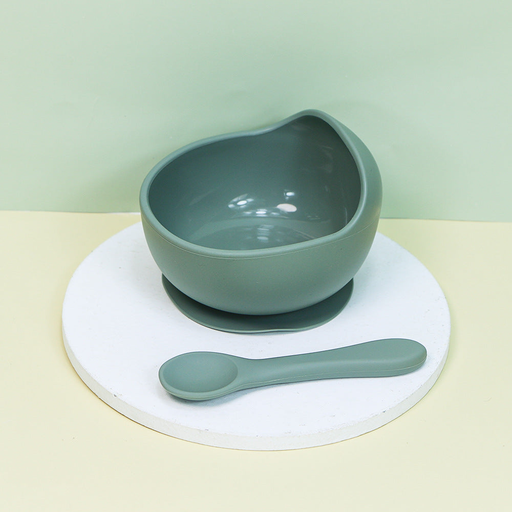 Children's complementary food bowl fork and spoon set feeding tableware