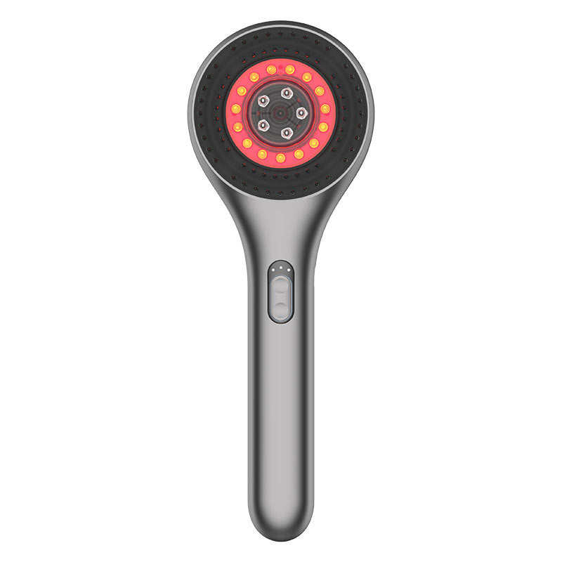 Red light multi-functional vibrating scalp massage comb