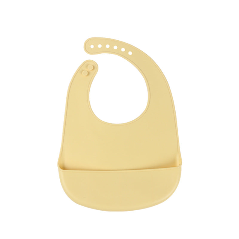 Silicone bib baby waterproof eating saliva bib