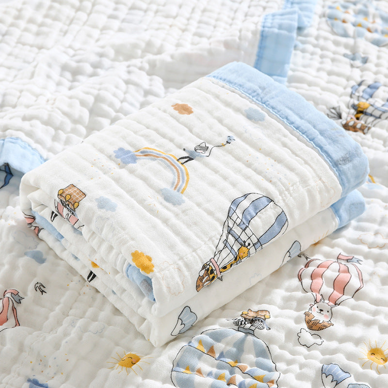Six-layer high-density gauze bath towel pure cotton soft and breathable