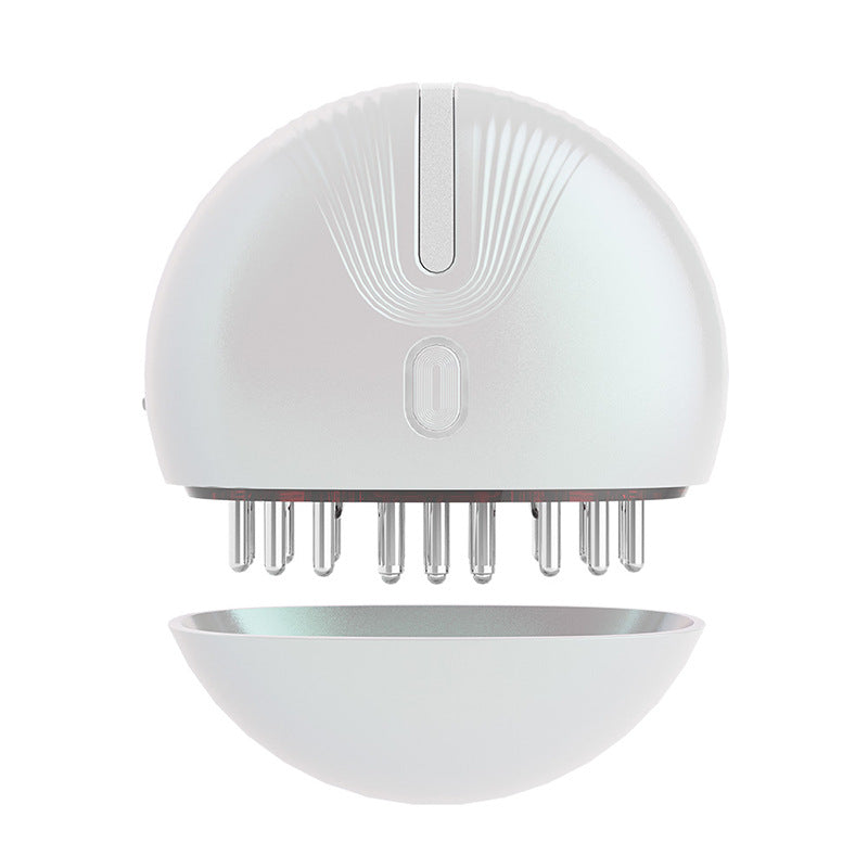Multifunctional Mini Portable Massage Comb EMS Micro Current Vibration Red and Blue Light