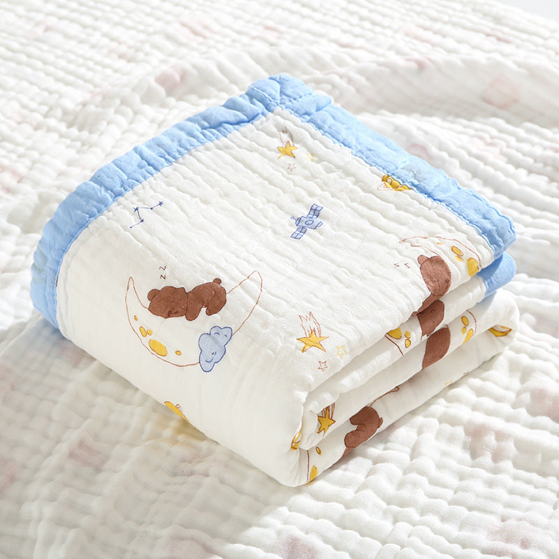 Six-layer high-density gauze bath towel pure cotton soft and breathable